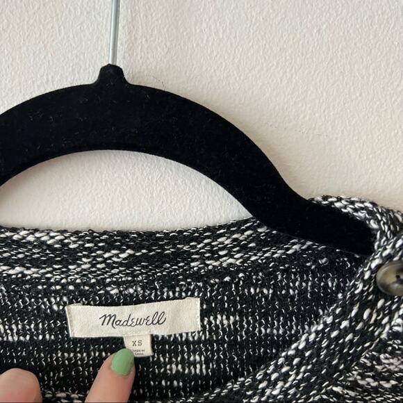 Madewell Marled Button-Shoulder Wide-Sleeve Top - Picture 6 of 8